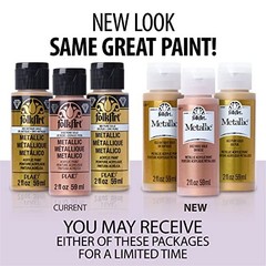 Metallic Acrylic Paint in Assorted Colors (2 2 Fl Oz (Pack of 1) Sahara Gold