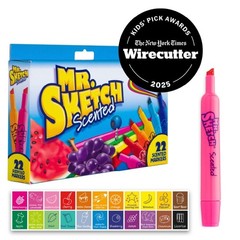 22pk Scented Markers Chisel Tip: Bold Artist Markers for Kids