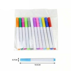 12-Color Assortment Liquid Chalk Pens Marker Colored White Board Wipe Clean