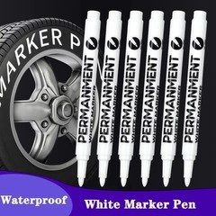 6 Pack Acrylic White Paint Pens White Permanent Marker with Extra Fine Point.
