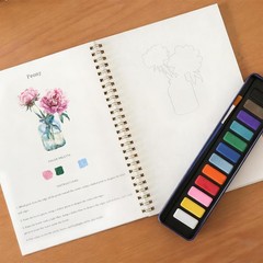 Workbook for Adults – Sketchbook with 12 Beginner-Friendly Sketched Illustrat…