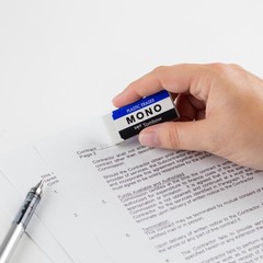 Tombow 57324 MONO Eraser, White, Medium, 3-Pack. 3-Pack, White