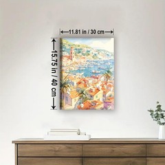 Catalina Island California Framed Canvas DIY Paint by Numbers Kit 16×12 in Decor