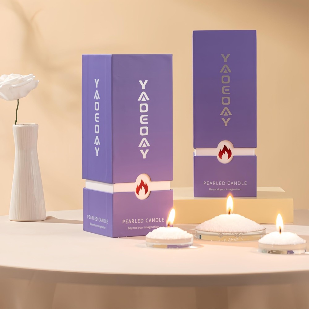 Pearl Candle 18 oz. Long-Lasting Fragrance (up to 120 Hours) 3″W x 8″H, White
