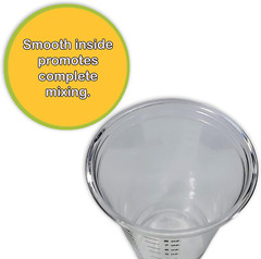 20 8Oz Disposable Graduated Clear Plastic Cups for Mixing Paint, Stain, Epoxy, R