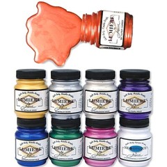JACQUARD Lumiere Metallic Acrylic Paint 70ml Jars Fabric Art Wood Clay Leather