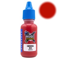 Huge Miniatures Airbrush Paint, Cardinal Red Acrylic Model Color – 17ml Bottle