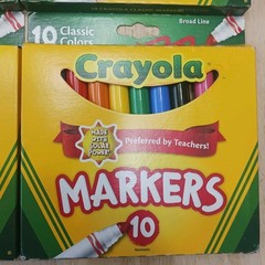 Crayola Markers Broad Line 10 Count Classic Colors Teacher Preferred Lot Of 6