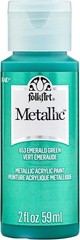 High Pigmentation Metallic Acrylic Paint 2 Oz – Emerald Green Non-Toxic