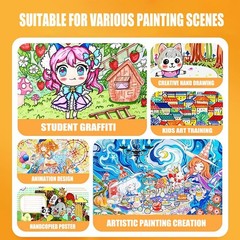 IMAGLINTS Alcohol Markers 262 Colors with Base Drawing Pen Dual Tip Art Mark…