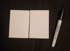 Playing card sketchbook/notebook – Bicycle Pluma cards – 50 pages