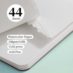 2 PCS Mixed Media Sketchbook Watercolor Journal 3.9×3.9 Inch 44 Sheets Art
