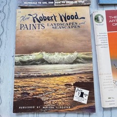 Vtg Art Painting Instruction Books Lot 7 Trees Landscape Seascape Watercolor Oil