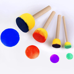 30 Pcs Round Sponges Brush Set, Round Sponge Brushes for Painting, Paint Sponges