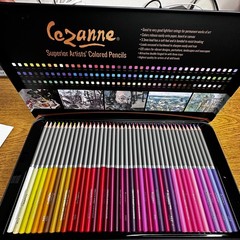 Cezanne 120 Colored Pencil Set – Superior Artist Quality Blendable Art Tin NEW