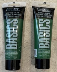 NEW Liquitex Basics Acrylic Color 4 oz 118 ml – Hooker’s Green LOT OF 2