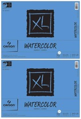 2-Pack Bundle – Canson XL Series – 11 x 15 inch – Cold Press Watercolor Textured