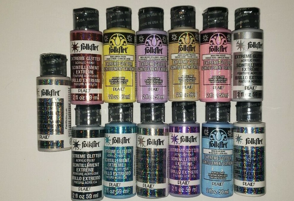 FolkArt Extreme Glitter Acrylic Paint – 2 fl oz – Choose Your Color