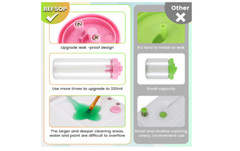 Paint Brush Holder Cleaner Rinser Palette 4 In 1 Painting Supplies Drawing Art