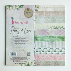 Dress My Craft 12 X 12 POETRY OF LOVE COLLECTION 3 KITS ONE PRICE