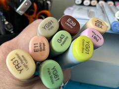 Lot of 51 Copic Sketch Etc Markers Some Used Some New.