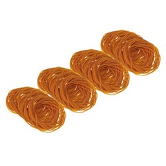 4.5″ x 3/50″ 500 Pcs Orange Elastics Rubber Bands for Office File Folder