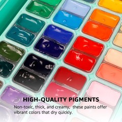 HIMI Gouache Paint Set, 48 Colors x 0.4oz, 19.2 Fl Oz (Pack of 1), 48 colors