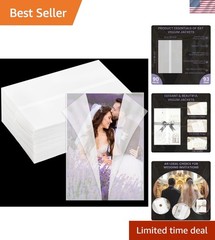 Translucent Vellum Jackets – 90-Pack for 5×7 Invitations & Wedding Accessories