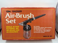 Vintage Badger Air Brush Set Accessories Model No 350 – NEW IN Box