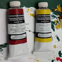 Lot B Cerulean Blue & 3 More Vintage Permanent Pigments Artists’ Oil Color Paint