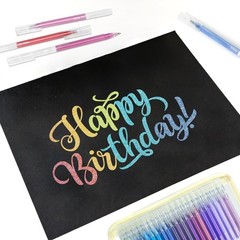80 Colors Glitter Gel Pens – Smooth 1.0mm Fine Point for Adult Coloring & Journa