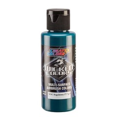 Createx Wicked Colors W084-02 Opaque Phthalo Green 2oz. For Airbrush Paint