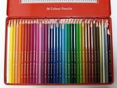 Faber-Castell colored pencils set of 36 colors and soft pastels set of 24 colors