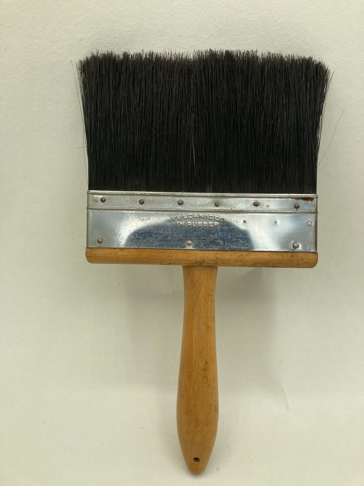 VINTAGE HORSE HAIR PAINT BRUSH AMERICAN BRUSH CORP CRAFT WAY THOR-6 NOS RARE !!!
