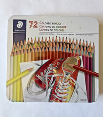 Staedtler 72 PC Colored Pencils Superior Color Brilliancy Package Metal Tin NEW