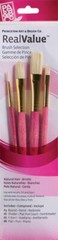 Princeton Art & Brush Co Natural Hair Bristles for Acrylic Oil & Stain 4 pc set
