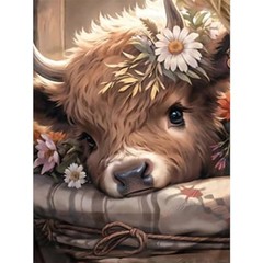 Cow Diamond Art Kits for Adults, Highland Cow Diamond Painting Kits for Cow01