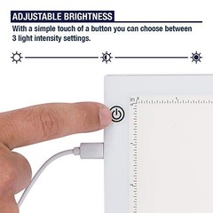 LED Light Box for Tracing – New 2021 Model – Ultra Thin Standard Size – A4