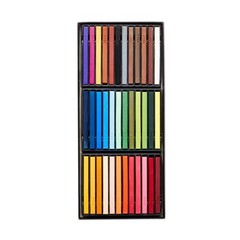 36 Firm Pastel Color Sticks for Textures, Blending & Shading – Art Supplies Set