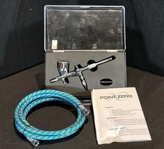 PointZero PZ-360 Airbrush Set 0.2mm 9cc w/ Hose Case Manual
