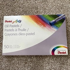Pentel Arts PHN-50 Oil Pastels – 50 Pieces