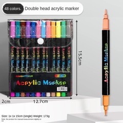 120 Colors Art Paint Markers, Dual Tip Art Markers Set Fine with Brush Tip & Fi