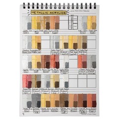 Hg Art Concepts Painters Color Diary – 9X12 Spiral-Bound Acid- Color Swatch