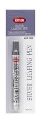 Krylon Silver Leafing Pen for Wood Glass Metal Plastic Easy Write Felt Tip