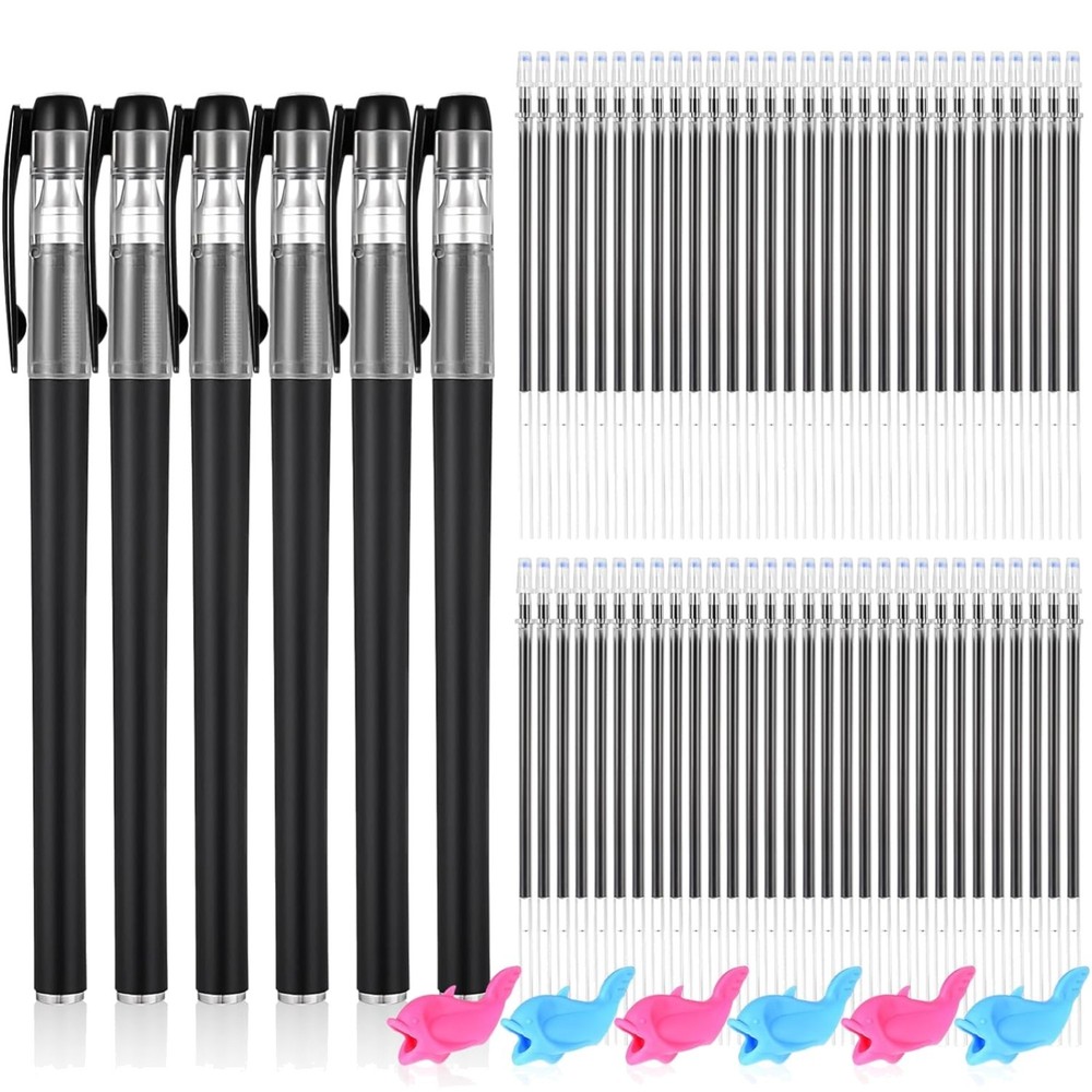 Grooved Pens 72 PCS Disappearing Ink Reusable Handwriting Practice