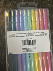 Marvy Uchida LePen PASTEL Colors 4300-10P Pens Micro-Fine Plastic Point