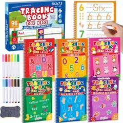 Preschool Learning Activities 96 Pages Tracing Books for Kids Ages 3-5 Kinder…