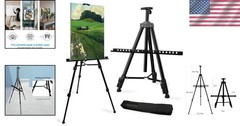 Portable Artist Easel with Carry Bag – Stable Adjustable Height 21″ to 66″
