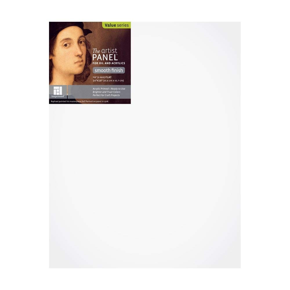 Wood Gesso Artist Painting Panel Primed Smooth Flat 1/8 Inch 14×18 Inch