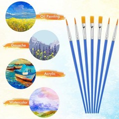 88-Piece Bulk Paint Brush Set – Flat & Round Tips for Kids, Students, Crafts